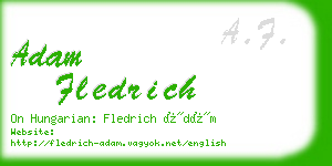 adam fledrich business card